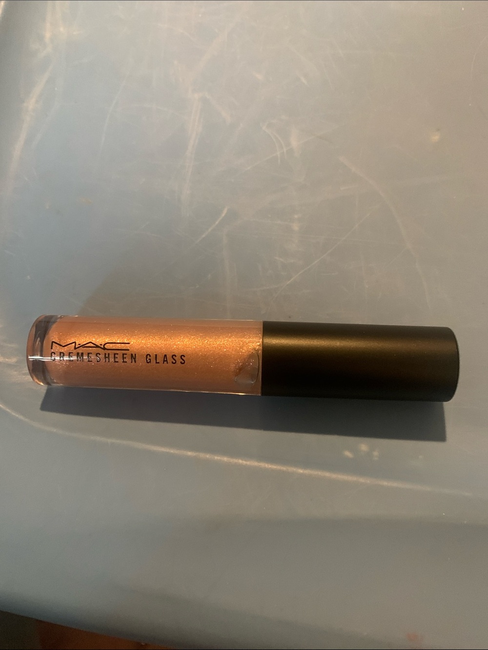 MAC Cosmetics Cremesheen Glass Lip Gloss - Shimmery Bronze Peach/New w/o Box